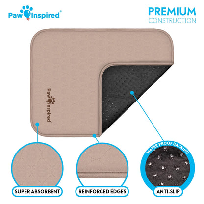 2Ct  Dog Crate Pads Mats Size 47X29” for Use with 48” Kennel and Crate | Washable Waterproof Dog Pee Pads