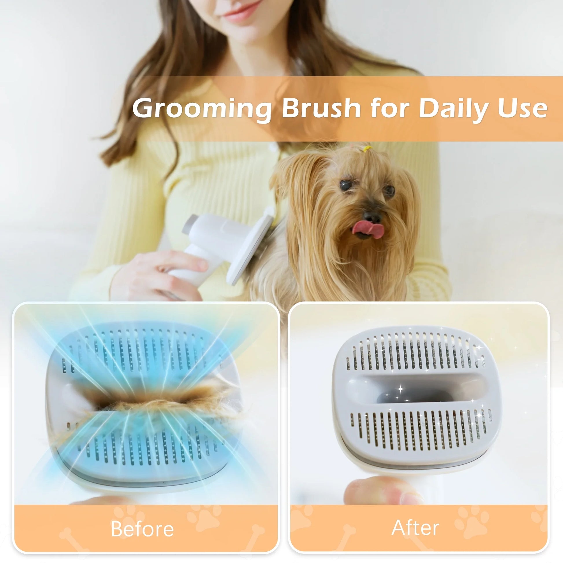 Dogs & Cats Adjustable Corded Electric Clippers Kit with Brush, Blades, Clippers, Comb (9 Pack)