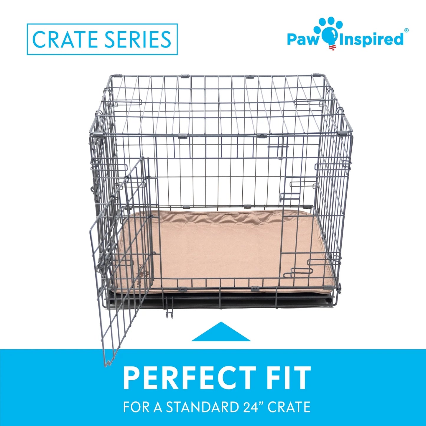 2Ct  Dog Crate Pads Mats Size 47X29” for Use with 48” Kennel and Crate | Washable Waterproof Dog Pee Pads