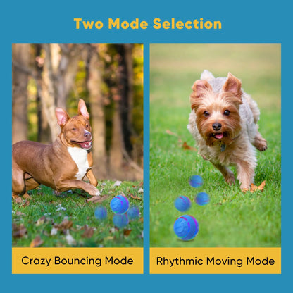 Automatic Rechargeable Interactive Dog Ball with Active Rolling Treat Dispensing for Small Medium Dogs, 2.87" Blue